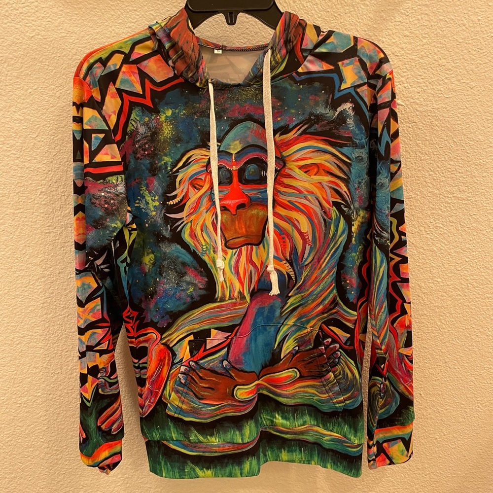 Electro threads Rafiki hoodie size small